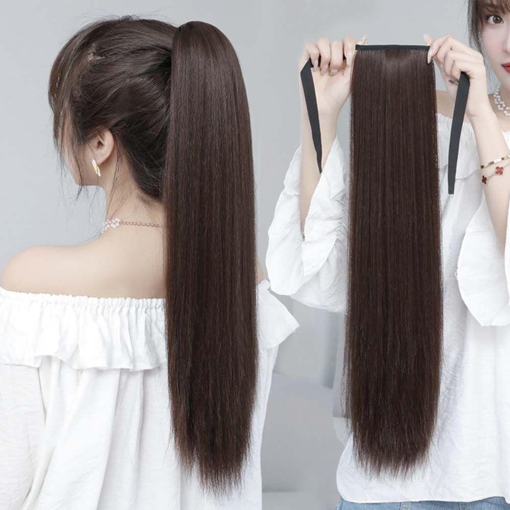 Hairpiece Lolita Fake Hair Drawstring Ponytail Long straight Wigs Synthetic Ponytail Hair Extension
Hairpiece Lolita Fake Hair Drawstring Ponytail Long straight Wigs Synthetic Ponytail Hair Extension