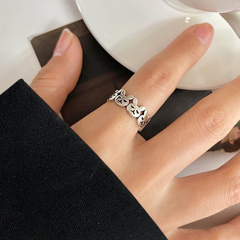 Lan Zhi 925 Sterling Silver Rabbit Ring - Women s Non-Fading, Niche Ins Style, Open Pure Silver Jewelry Adjustable Open
Lan Zhi 925 Sterling Silver Rabbit Ring - Women s Non-Fading, Niche Ins Style, Open Pure Silver Jewelry Adjustable Open