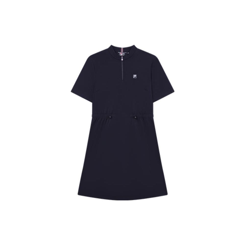 FILA Modern Heritage Classic Business Half-Zip Stand Collar Solid Color Logo Pullover Short Sleeve Dress Women dresses Legendary-Blue F11W331302F-NV L
FILA Modern Heritage Classic Business Half-Zip Stand Collar Solid Color Logo Pullover Short Sleeve Dress Women dresses Legendary-Blue F11W331302F-NV L