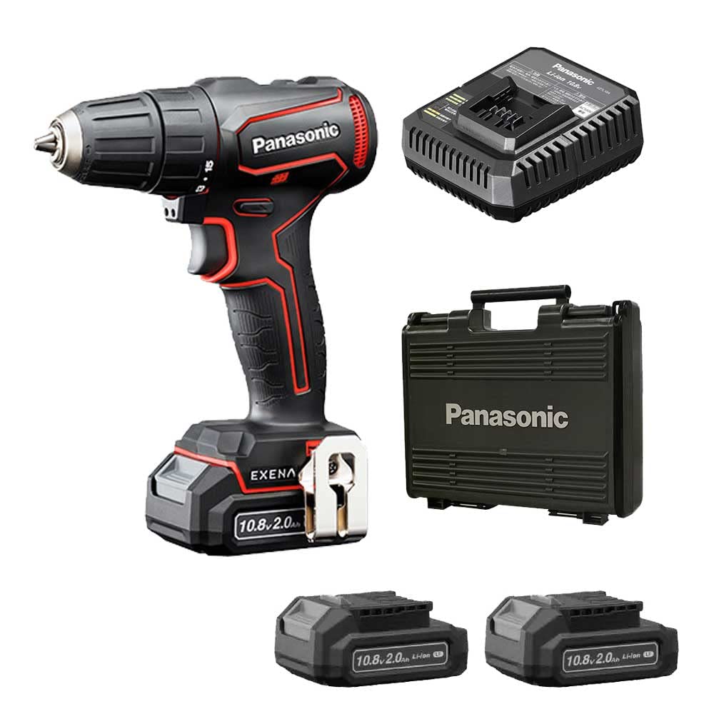 Panasonic Rechargeable Drill Driver Battery Pack x 2 Charger with Plastic Case Chuck Type EXENA L Series Red 10.8V 2.0Ah EZ1D31F10D-R
Panasonic Rechargeable Drill Driver Battery Pack x 2 Charger with Plastic Case Chuck Type EXENA L Series Red 10.8V 2.0Ah EZ1D31F10D-R