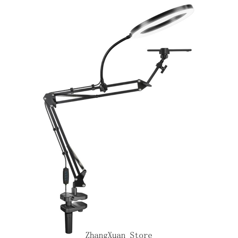Overhead Camera Mount LED Phone Live Streaming Fill Light with Flexible Robotic Arm Phone Holder Easy to Install 3XUF
Overhead Camera Mount LED Phone Live Streaming Fill Light with Flexible Robotic Arm Phone Holder Easy to Install 3XUF