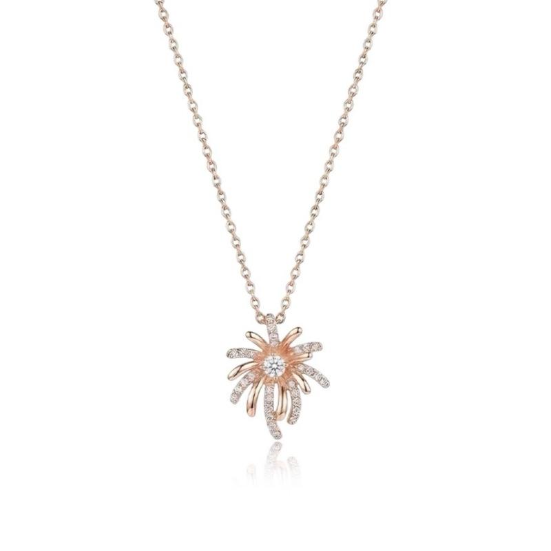 S925 Sterling Silver Sparkling Firework Necklace Trendy Lightweight Elegant Jewelry for Women 925 silver рожевий колір золота
S925 Sterling Silver Sparkling Firework Necklace Trendy Lightweight Elegant Jewelry for Women 925 silver рожевий колір золота