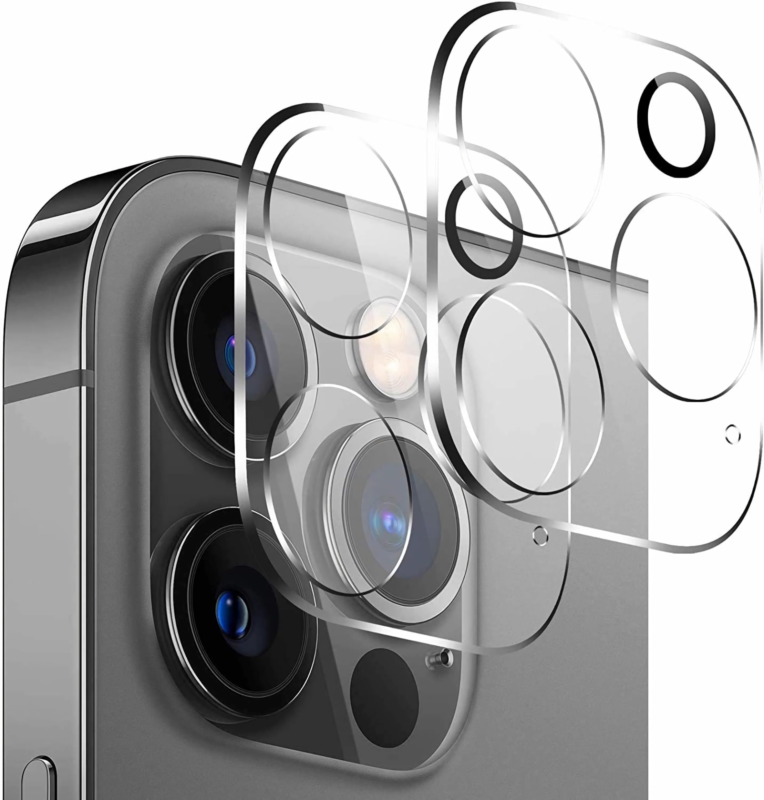 2 pieces made with domestic Camera film for iPhone 15 Pro iPhone 15 pro black rubber camera cover on the flash rounded edge does not interfere with
2 pieces made with domestic Camera film for iPhone 15 Pro iPhone 15 pro black rubber camera cover on the flash rounded edge does not interfere with