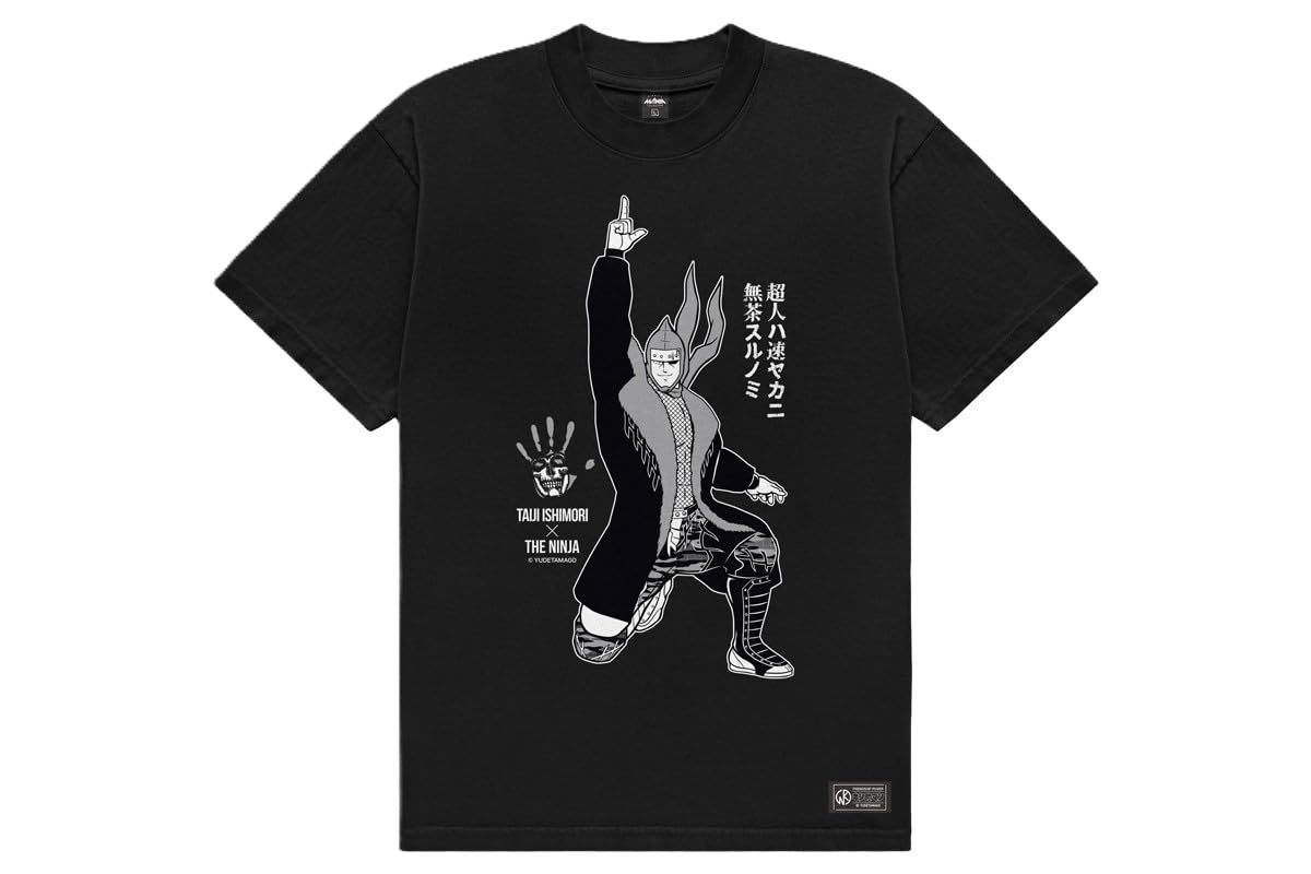 New Japan Kinnikuman Collaboration Taiji Ishimori x The Ninja Size 6832104236 Pro-Wrestling T-Shirt, L, чёрный
New Japan Kinnikuman Collaboration Taiji Ishimori x The Ninja Size 6832104236 Pro-Wrestling T-Shirt, L, чёрный