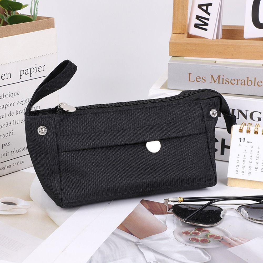 Однотонна сумка для канцелярського приладдя Великої місткості Пенал Проста сумка для ручок для дівчаток хлопчиків чорний
Однотонна сумка для канцелярського приладдя Великої місткості Пенал Проста сумка для ручок для дівчаток хлопчиків чорний