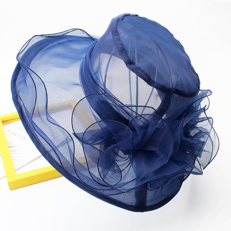 Hat Female Summer Hepburn Eugen Flower Vacation Beach Sunscreen Shade Flat Top Sun Hat Big Brim M(56-58cm) Темно-синій
Hat Female Summer Hepburn Eugen Flower Vacation Beach Sunscreen Shade Flat Top Sun Hat Big Brim M(56-58cm) Темно-синій