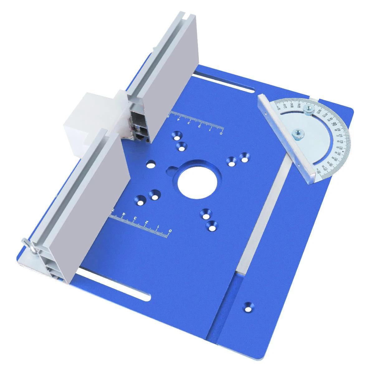 Woodworking Router Lift Kit - Aluminum Router Table Insert Plate W/ Miter Gauge Guide and Bracket for 65mm Diameter Motors 1pcs
Woodworking Router Lift Kit - Aluminum Router Table Insert Plate W/ Miter Gauge Guide and Bracket for 65mm Diameter Motors 1pcs