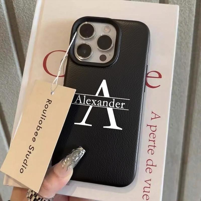 Персонализированный индивидуальный чехол с инициалами и именем для iPhone 17 16 15 14 13 12 11 Pro Max Plus, чехол-обложка из кожи с текстурой личи с большой буквой iPhone 13
Персонализированный индивидуальный чехол с инициалами и именем для iPhone 17 16 15 14 13 12 11 Pro Max Plus, чехол-обложка из кожи с текстурой личи с большой буквой iPhone 13