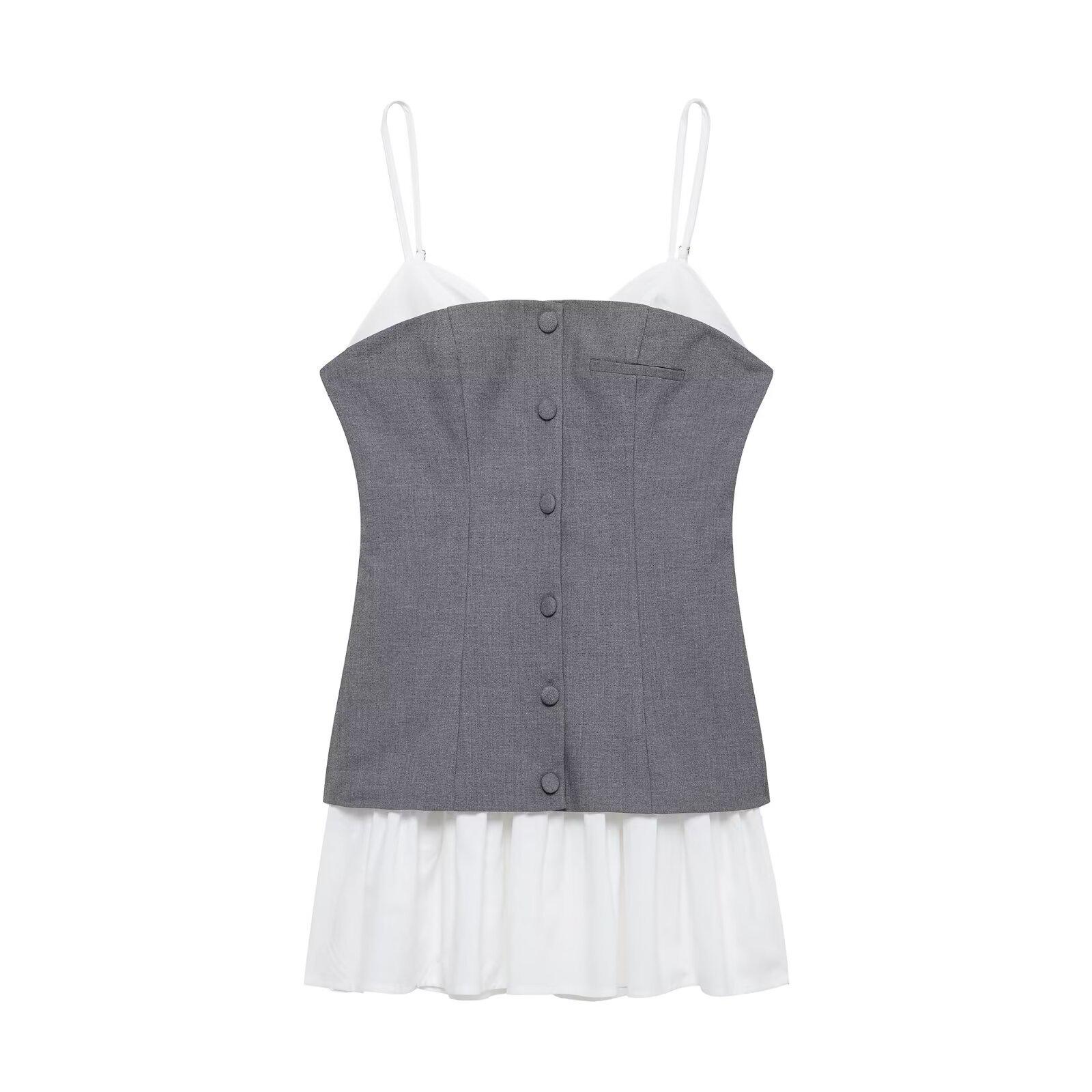 Весна 2025 Женское короткое платье в европейском и американском стиле из поплина в стиле пэчворк Large серый
Весна 2025 Женское короткое платье в европейском и американском стиле из поплина в стиле пэчворк Large серый