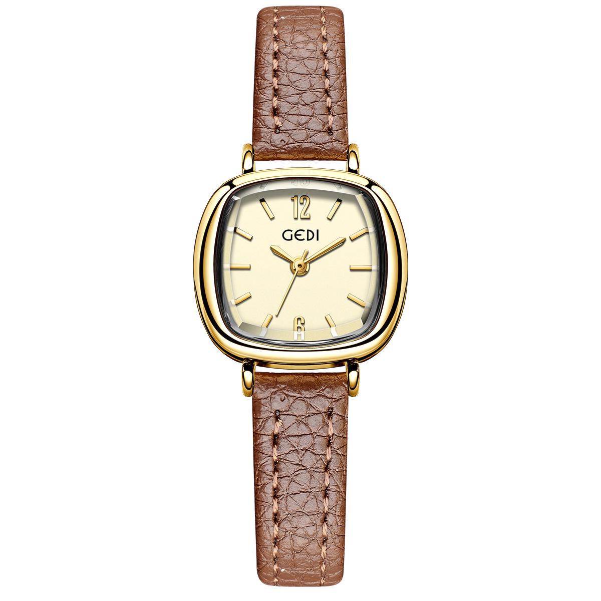 Gedi Минималистичные Женские Кварцевые Часы с Красным Кожаным Ремешком Высокой Ценности
Gedi Минималистичные Женские Кварцевые Часы с Красным Кожаным Ремешком Высокой Ценности