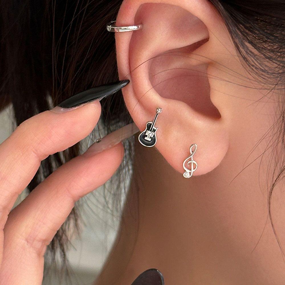 Personality Musical Note Stud Earrings Treble Clef Violin Shape Earring Guitar Stud Earrings Gift серебряный
Personality Musical Note Stud Earrings Treble Clef Violin Shape Earring Guitar Stud Earrings Gift серебряный