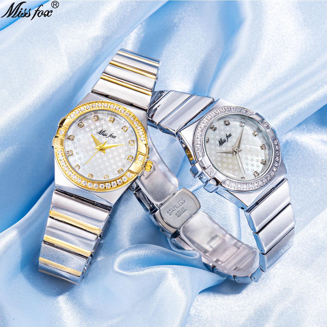 MISSFOX Women s Quartz Watches Elegant Fashion Stainless Steel Strap Waterproof Diamond Dial Ladies Dress Wristwatches золотистий
MISSFOX Women s Quartz Watches Elegant Fashion Stainless Steel Strap Waterproof Diamond Dial Ladies Dress Wristwatches золотистий