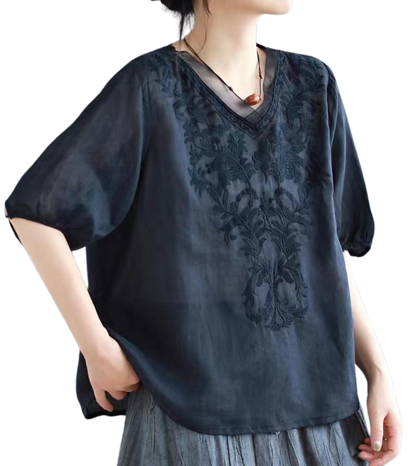 Второй корень Вышитый пуловер Прохладный летний топ с короткими рукавами для и Идеально для и Свободный и Идеально для и Приталенный и Сделан из Темно-синий V-образный вырез
Второй корень Вышитый пуловер Прохладный летний топ с короткими рукавами для и Идеально для и Свободный и Идеально для и Приталенный и Сделан из Темно-синий V-образный вырез