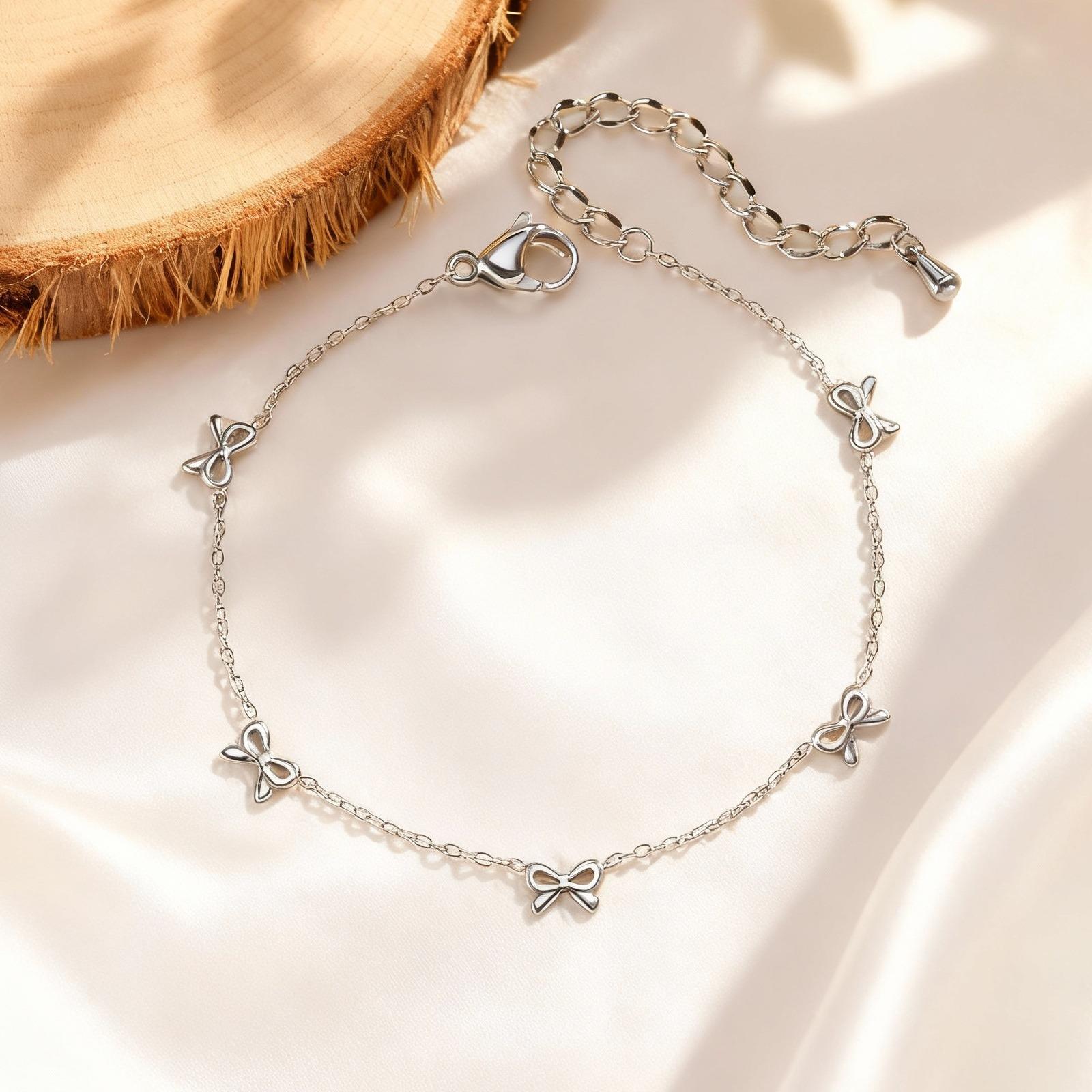Chic Bowknot Bracelet for Women,Stainless Steel Flat Rolo Chain Bow Bracelets,Minimalist Jewelry Gifts
Chic Bowknot Bracelet for Women,Stainless Steel Flat Rolo Chain Bow Bracelets,Minimalist Jewelry Gifts