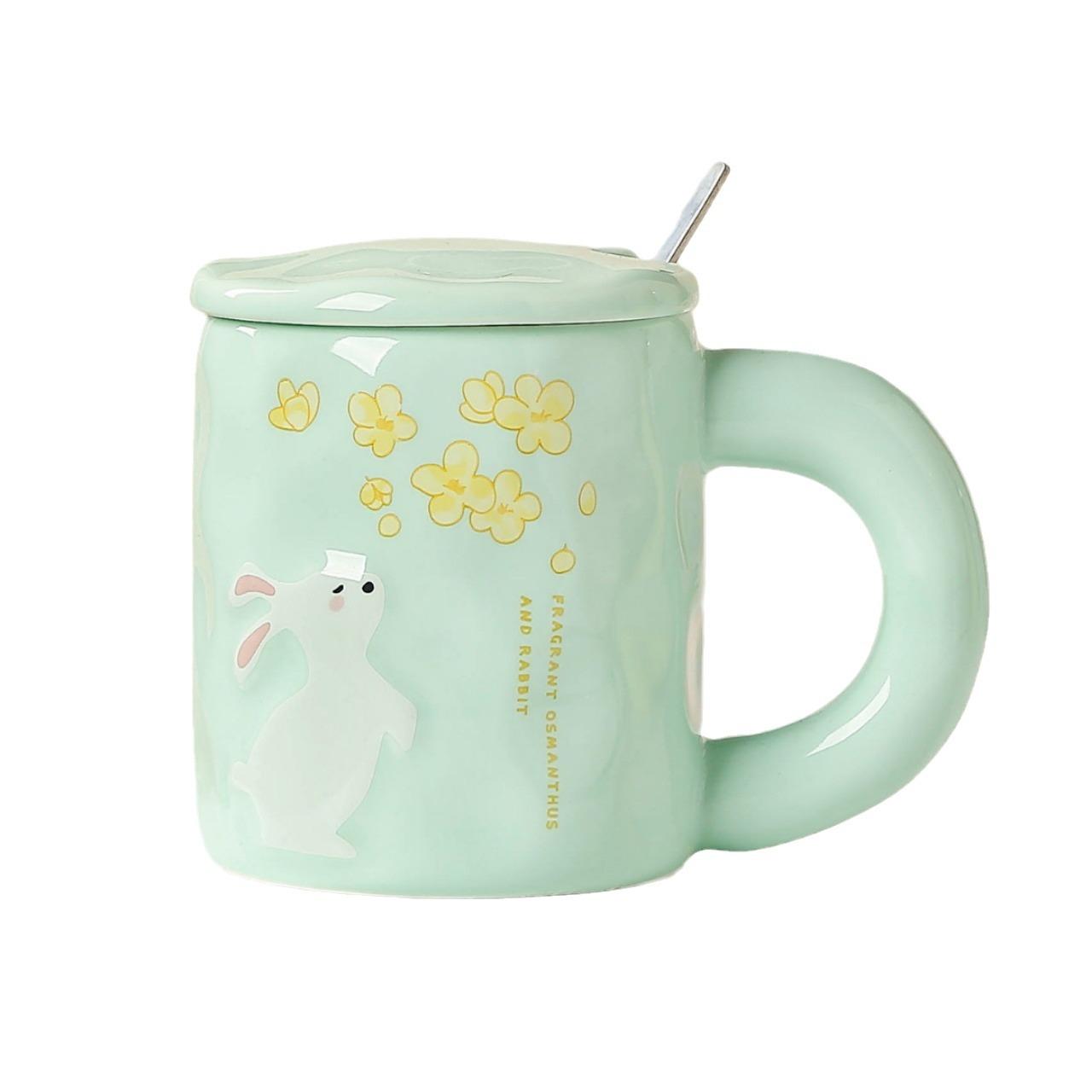 Rabbit Cups Cute Mugs Household Water Cups High Appearance Level Ins Coffee Cups Girls Office Breakfast Cups 400ML
Rabbit Cups Cute Mugs Household Water Cups High Appearance Level Ins Coffee Cups Girls Office Breakfast Cups 400ML