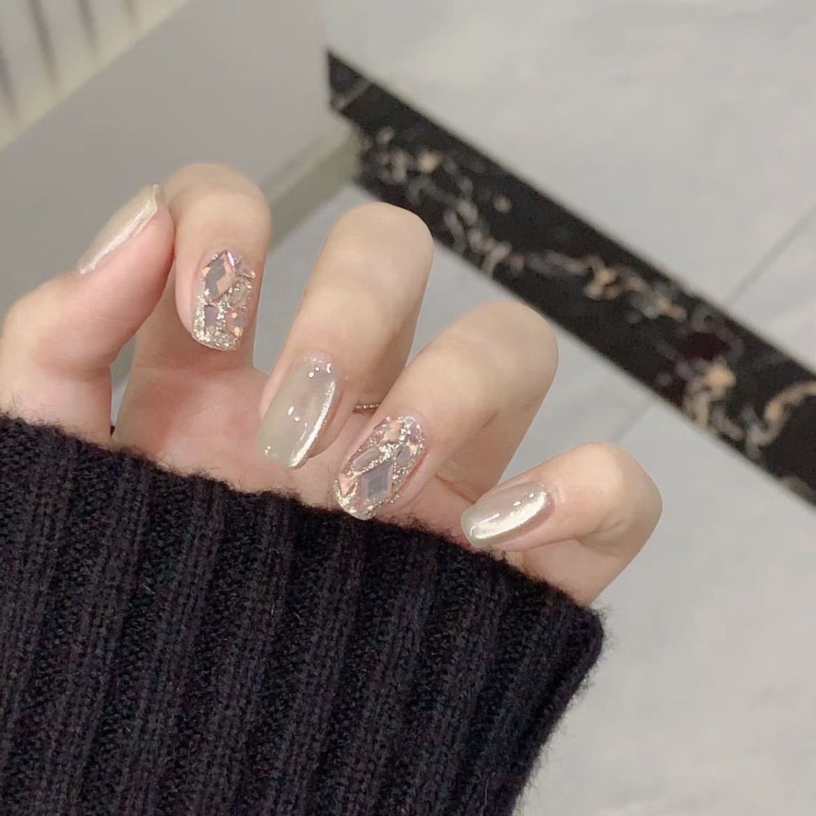 Pure Hand-made Phototherapy Wear Armor Green Lift Pink Diamond Finished Product Reused Nail Art Patch Disassembled and Flashed extra small xs
Pure Hand-made Phototherapy Wear Armor Green Lift Pink Diamond Finished Product Reused Nail Art Patch Disassembled and Flashed extra small xs
