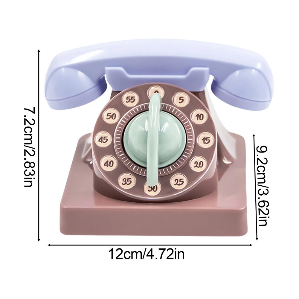 Cooking Timer 60-Minute Telephone Cute Decor Small Countdown Timer Kitchen Gadgets For School Office Apartment Bedroom Living кавовий
Cooking Timer 60-Minute Telephone Cute Decor Small Countdown Timer Kitchen Gadgets For School Office Apartment Bedroom Living кавовий