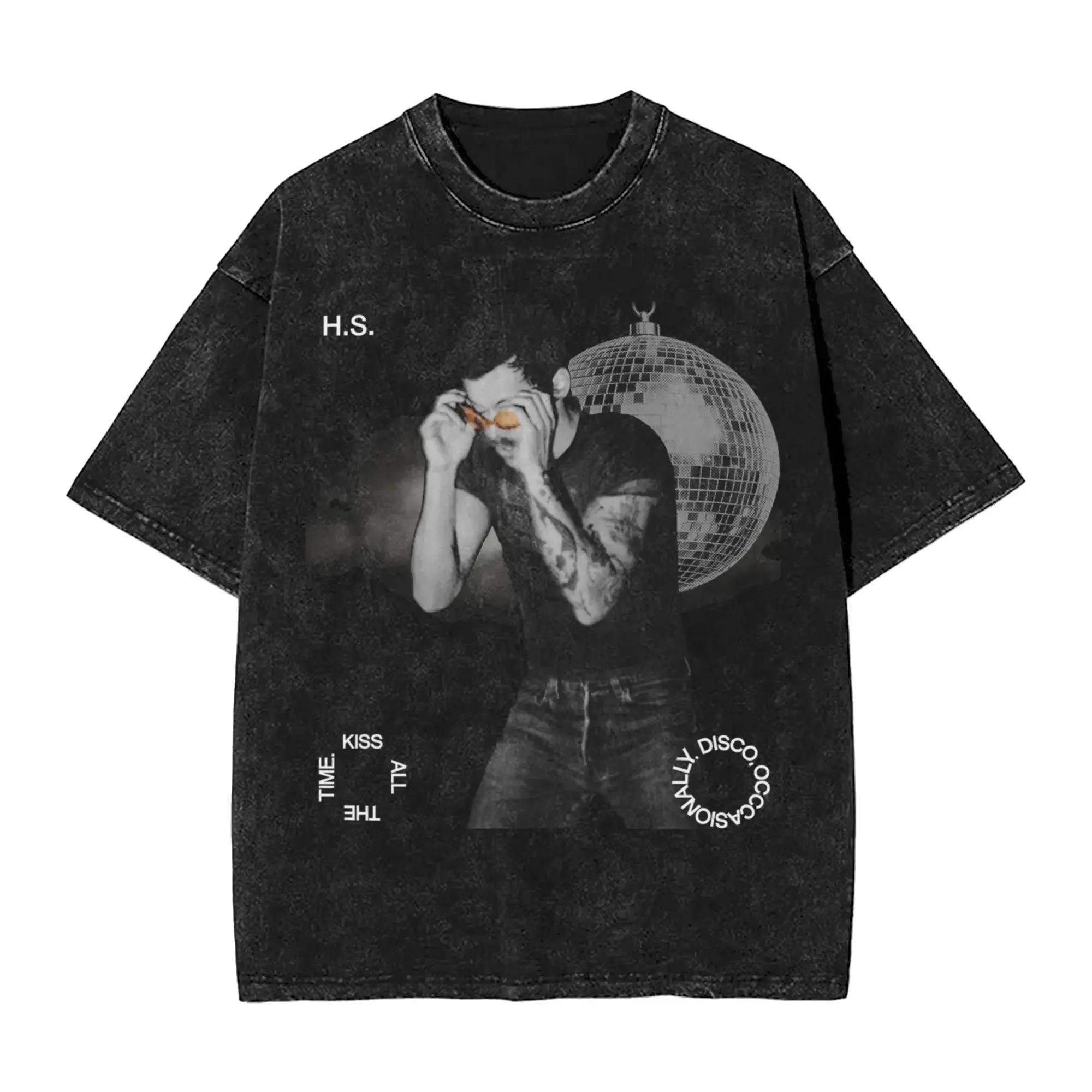 Harrys Styles Kiss All The Time Disco Occasionally Album Poster Print T-Shirt Retro Washed Cotton Oversized Men Women Summer Tee S
Harrys Styles Kiss All The Time Disco Occasionally Album Poster Print T-Shirt Retro Washed Cotton Oversized Men Women Summer Tee S