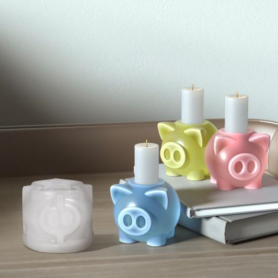 Форма для подсвечника, милая свинья, силиконовая форма для свечей, универсальная форма для рукоделия, украшения для дома 
Форма для подсвечника, милая свинья, силиконовая форма для свечей, универсальная форма для рукоделия, украшения для дома