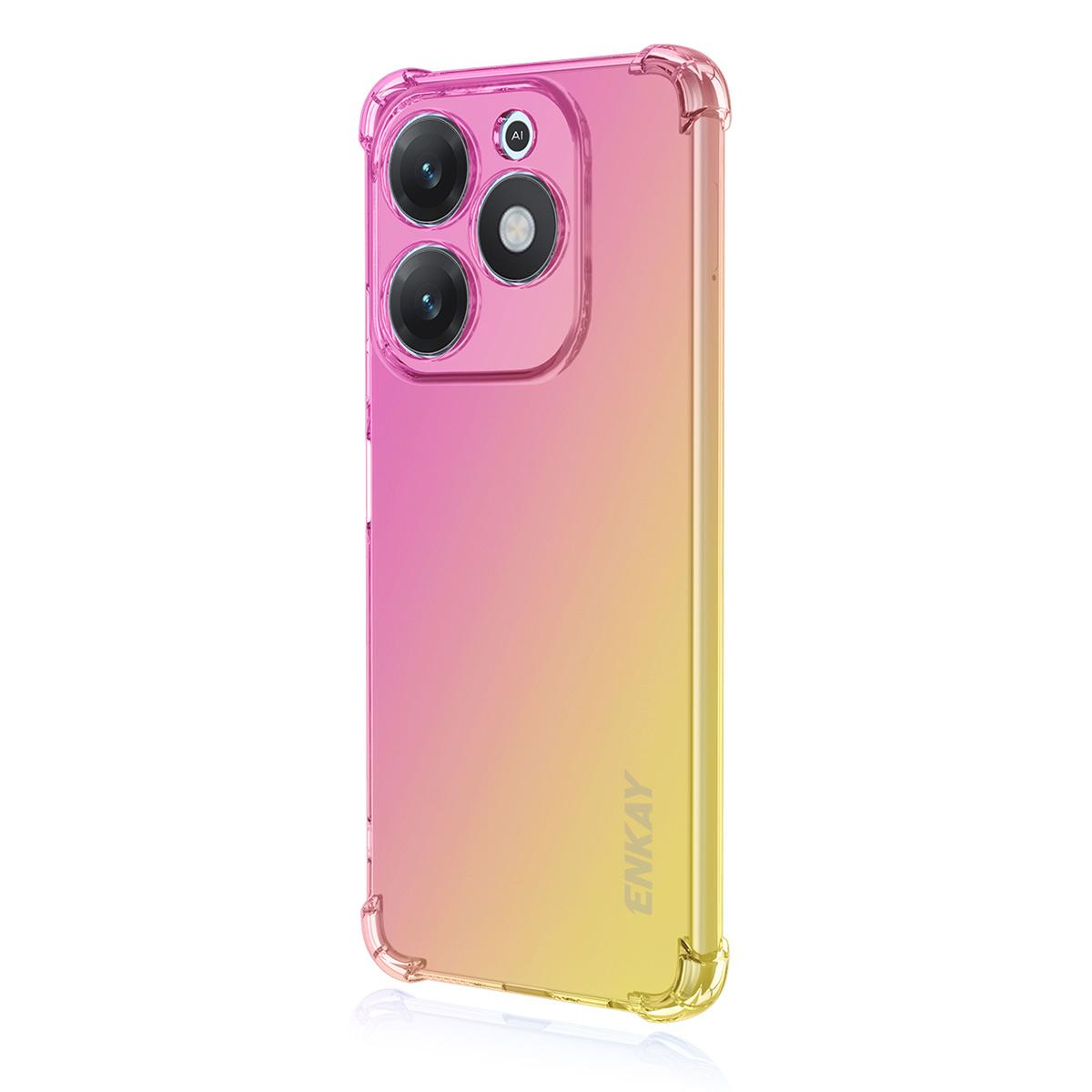 For TECNO Spark Go 2024 4G/TECNO Spark 20 TPU Case ENKAY Thickened Four Corner Drop-proof Phone Back Cover Pink/Gold
For TECNO Spark Go 2024 4G/TECNO Spark 20 TPU Case ENKAY Thickened Four Corner Drop-proof Phone Back Cover Pink/Gold