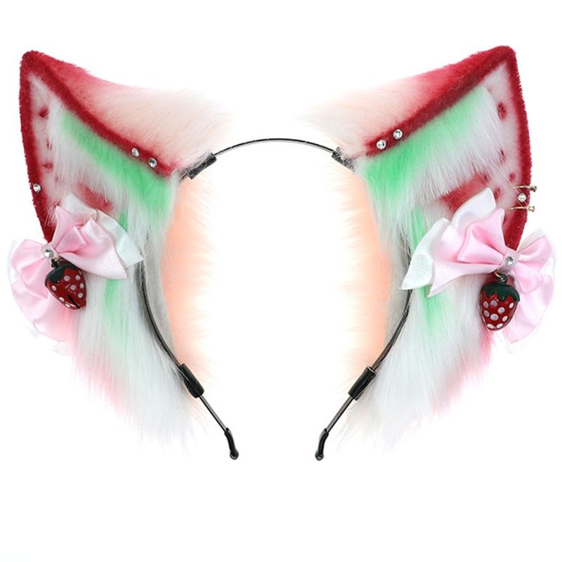 All-match Simulation Animal Strawberry for Cat Ears Plush Headdress Cosplay Props Headband with Bowknot for Themed Party 1
All-match Simulation Animal Strawberry for Cat Ears Plush Headdress Cosplay Props Headband with Bowknot for Themed Party 1
