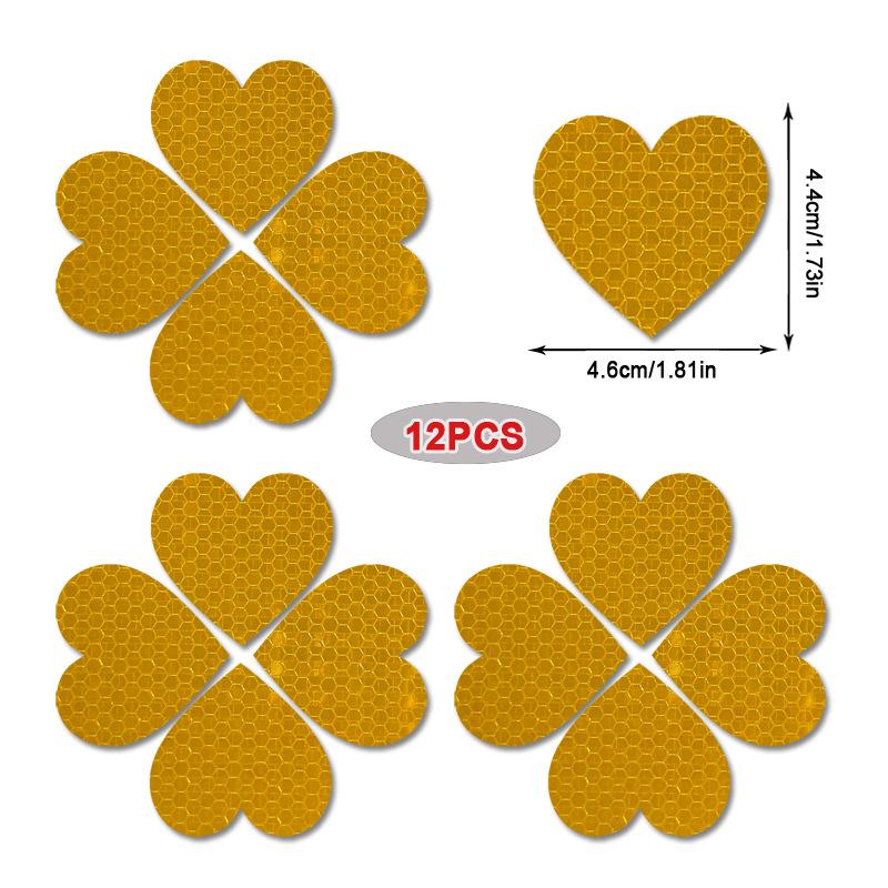 12 шт./набор Светоотражающие наклейки на автомобиль в форме сердца Ночной предупреждающий знак Светоотражающая лента Наклейки Украшение Автоаксессуары 12pcs оранжевый
12 шт./набор Светоотражающие наклейки на автомобиль в форме сердца Ночной предупреждающий знак Светоотражающая лента Наклейки Украшение Автоаксессуары 12pcs оранжевый