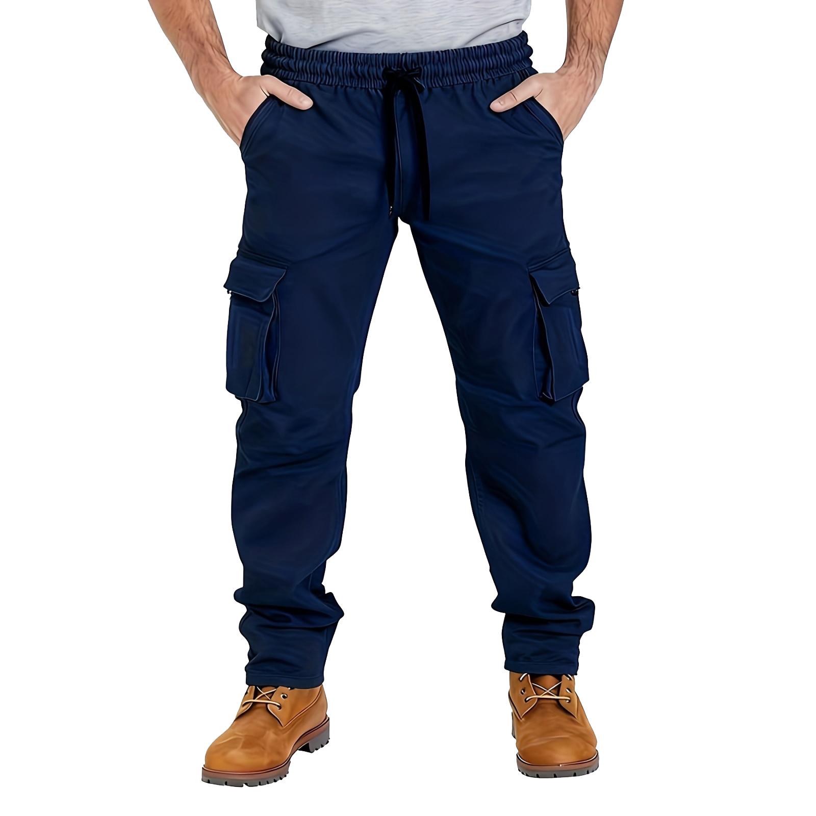 Men s -color Rope Sports Workwear With Multiple Pockets And Long Pants XL Темно-синій
Men s -color Rope Sports Workwear With Multiple Pockets And Long Pants XL Темно-синій