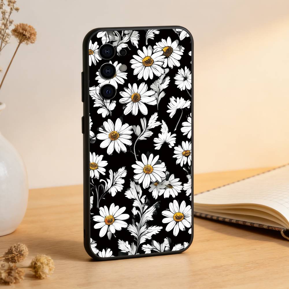 Black & white daisy pattern Phone Case For Samsung S25,S24,S21,S22,S23,S30,Ultra,S20,Plus,Fe,Soft Silicone Black Cover Samsung S20lite5G
Black & white daisy pattern Phone Case For Samsung S25,S24,S21,S22,S23,S30,Ultra,S20,Plus,Fe,Soft Silicone Black Cover Samsung S20lite5G
