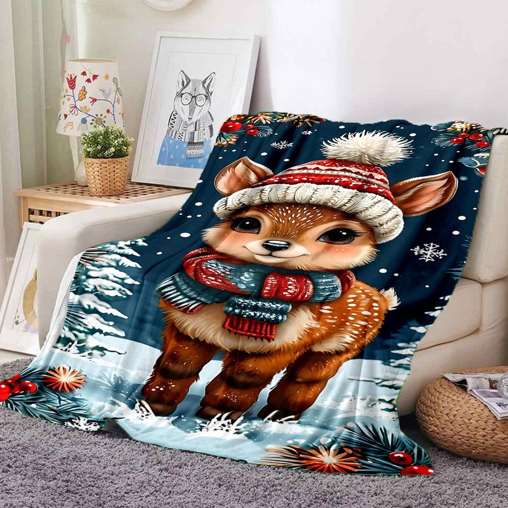 1pc Winter Christmas Deer Blanket, Lightweight Flannel Throw Blanket for Sofa, Bed, Travel, Camping, Living Room, Office, Couch012 130cmx150cm
1pc Winter Christmas Deer Blanket, Lightweight Flannel Throw Blanket for Sofa, Bed, Travel, Camping, Living Room, Office, Couch012 130cmx150cm