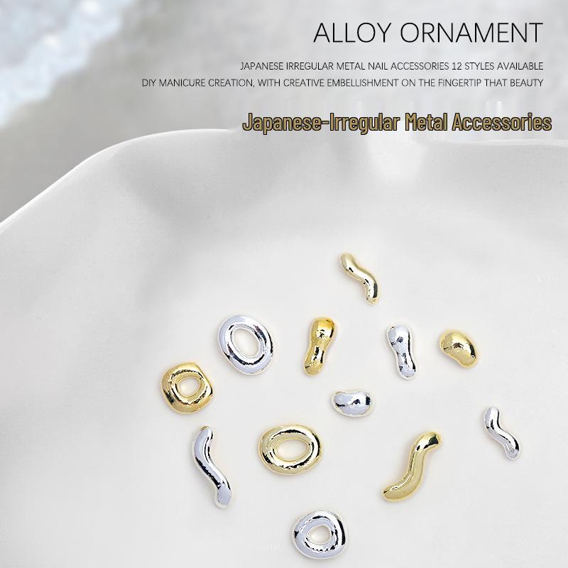 Nail Art Alloy Rivet Embellishments: Irregular Round Frames & S-Curve Strips (10 Pieces)
Nail Art Alloy Rivet Embellishments: Irregular Round Frames & S-Curve Strips (10 Pieces)