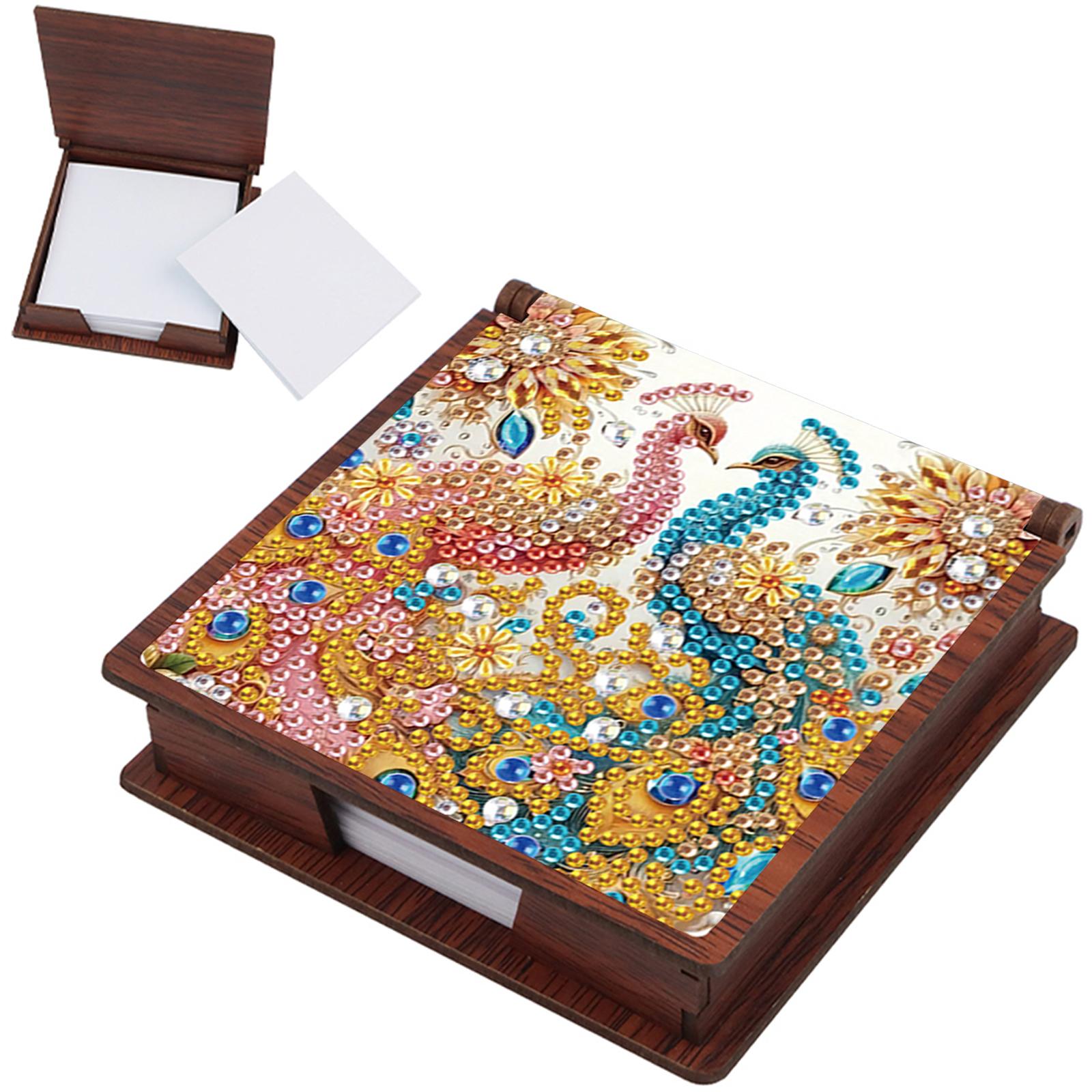 Wooden DIY Diamond Painting Kit Note Box with 160 Papers Sticky Note Holder Diamond Art for Home Office and School Supplies
Wooden DIY Diamond Painting Kit Note Box with 160 Papers Sticky Note Holder Diamond Art for Home Office and School Supplies