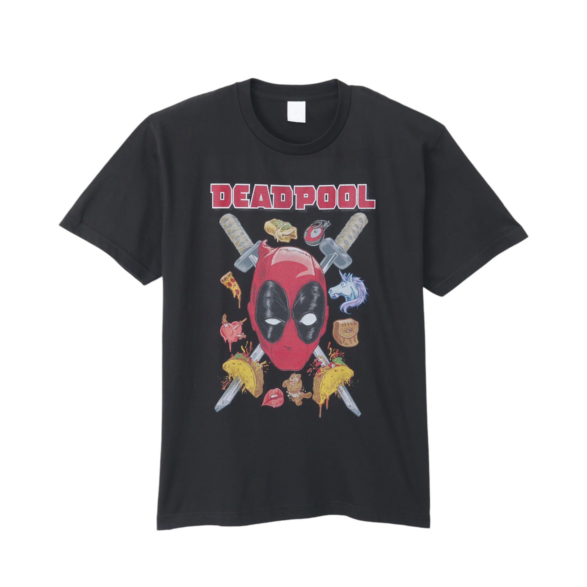 Small Planet Marvel Rock T-Shirt, Deadpool Taco, Medium, Smoke Black
Small Planet Marvel Rock T-Shirt, Deadpool Taco, Medium, Smoke Black