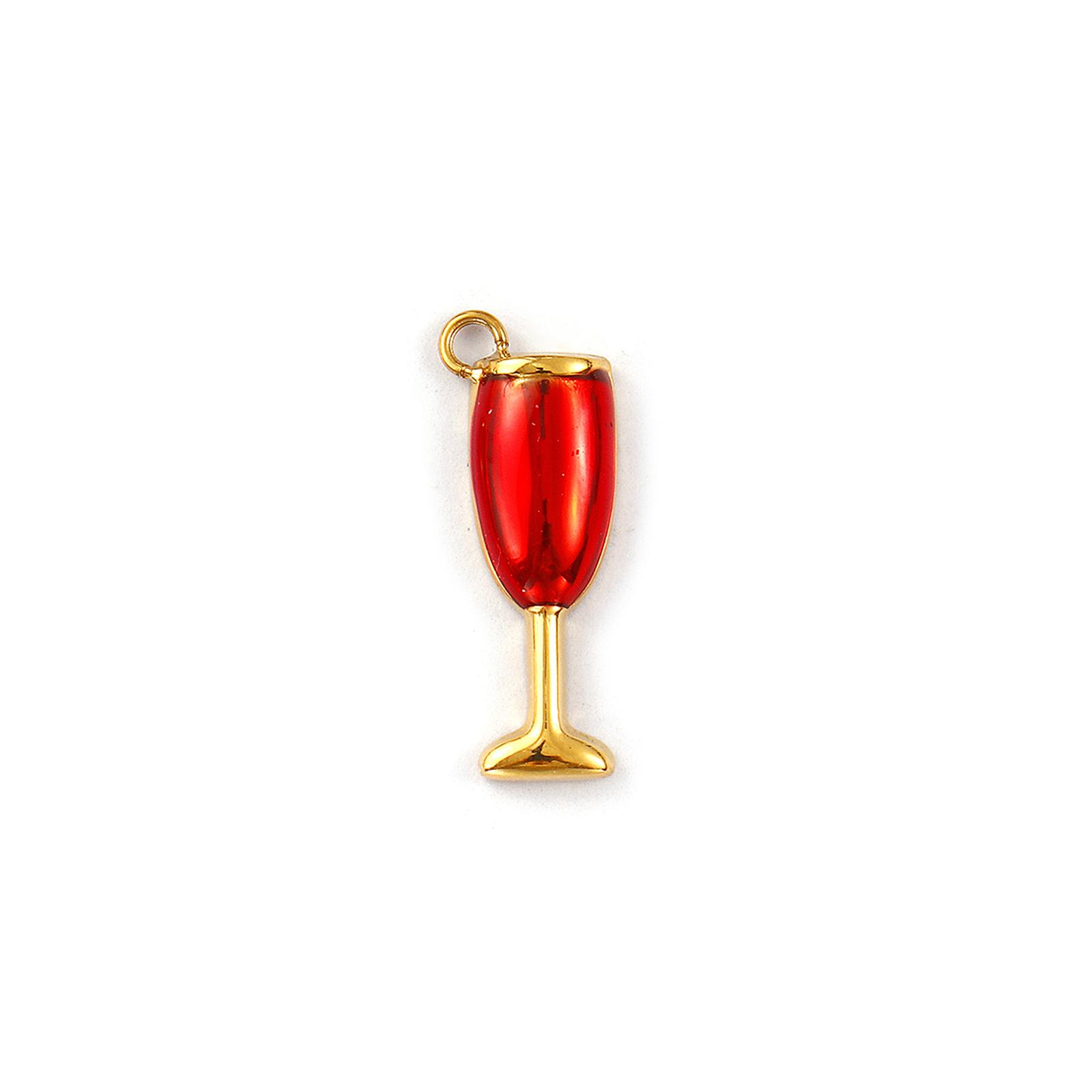 1 Piece 304 Stainless Steel Charms 18K Gold Plated Enamel Wine Glass Lemon Slices Pendants For DIY Necklace Jewelry Making
1 Piece 304 Stainless Steel Charms 18K Gold Plated Enamel Wine Glass Lemon Slices Pendants For DIY Necklace Jewelry Making