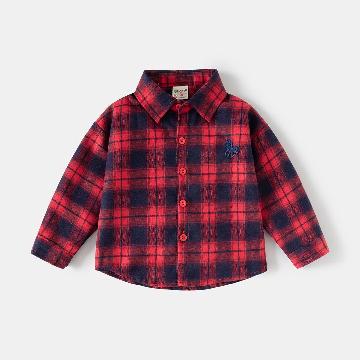 2026 Spring Kids Blue Plaid Embroidered Long Sleeve Shirt for Boys 130 cm
2026 Spring Kids Blue Plaid Embroidered Long Sleeve Shirt for Boys 130 cm