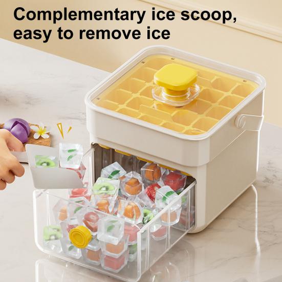 Ice Cube Mold with Lids And Container Press-to-release Ice Tray Double Layer Odor-Free Ice Maker Container for Cocktails Drinks Coffee Tea Whiskey 1pc
Ice Cube Mold with Lids And Container Press-to-release Ice Tray Double Layer Odor-Free Ice Maker Container for Cocktails Drinks Coffee Tea Whiskey 1pc