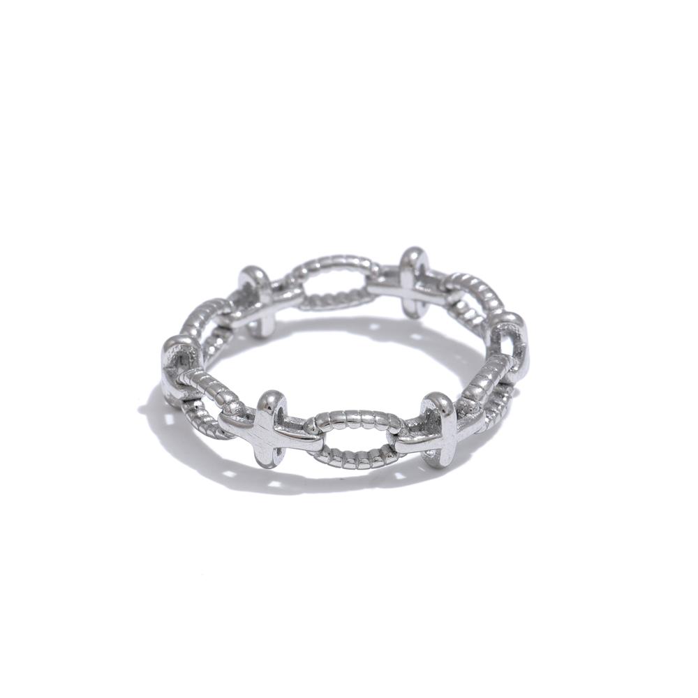 Yhpup Distinctive Stainless Steel Metal Cross Chain Thin Ring Tarnish Resistant Fashion PVD Plated Finger Jewelry Bijoux Women 6
Yhpup Distinctive Stainless Steel Metal Cross Chain Thin Ring Tarnish Resistant Fashion PVD Plated Finger Jewelry Bijoux Women 6