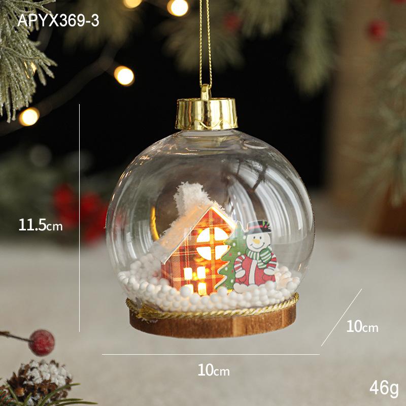 LED Christmas Ornaments Transparent Balls with Internal Lights, Glowing Hanging Decor for Xmas Tree
LED Christmas Ornaments Transparent Balls with Internal Lights, Glowing Hanging Decor for Xmas Tree