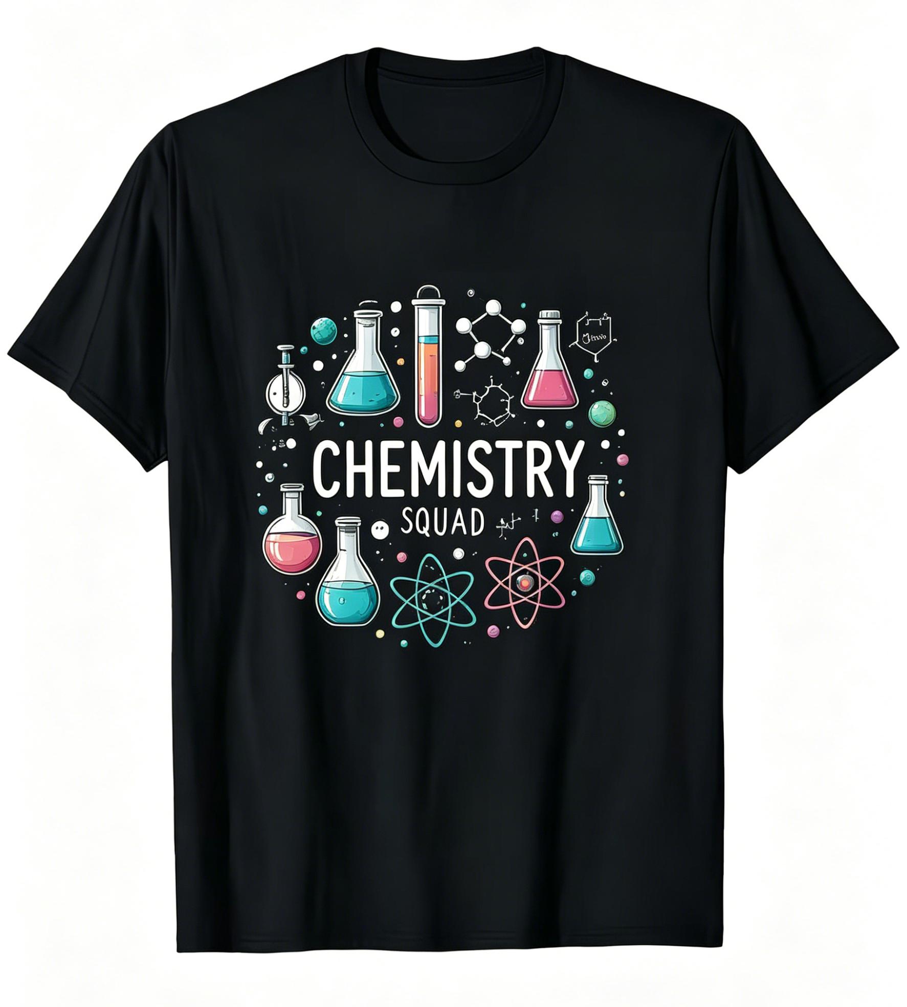 Aesthetic Chemistry Graphic Tee Trendy Science Squad TShirt Simple Lab Art Print Top Creative Minimalist Daily Wear Tshirt S
Aesthetic Chemistry Graphic Tee Trendy Science Squad TShirt Simple Lab Art Print Top Creative Minimalist Daily Wear Tshirt S