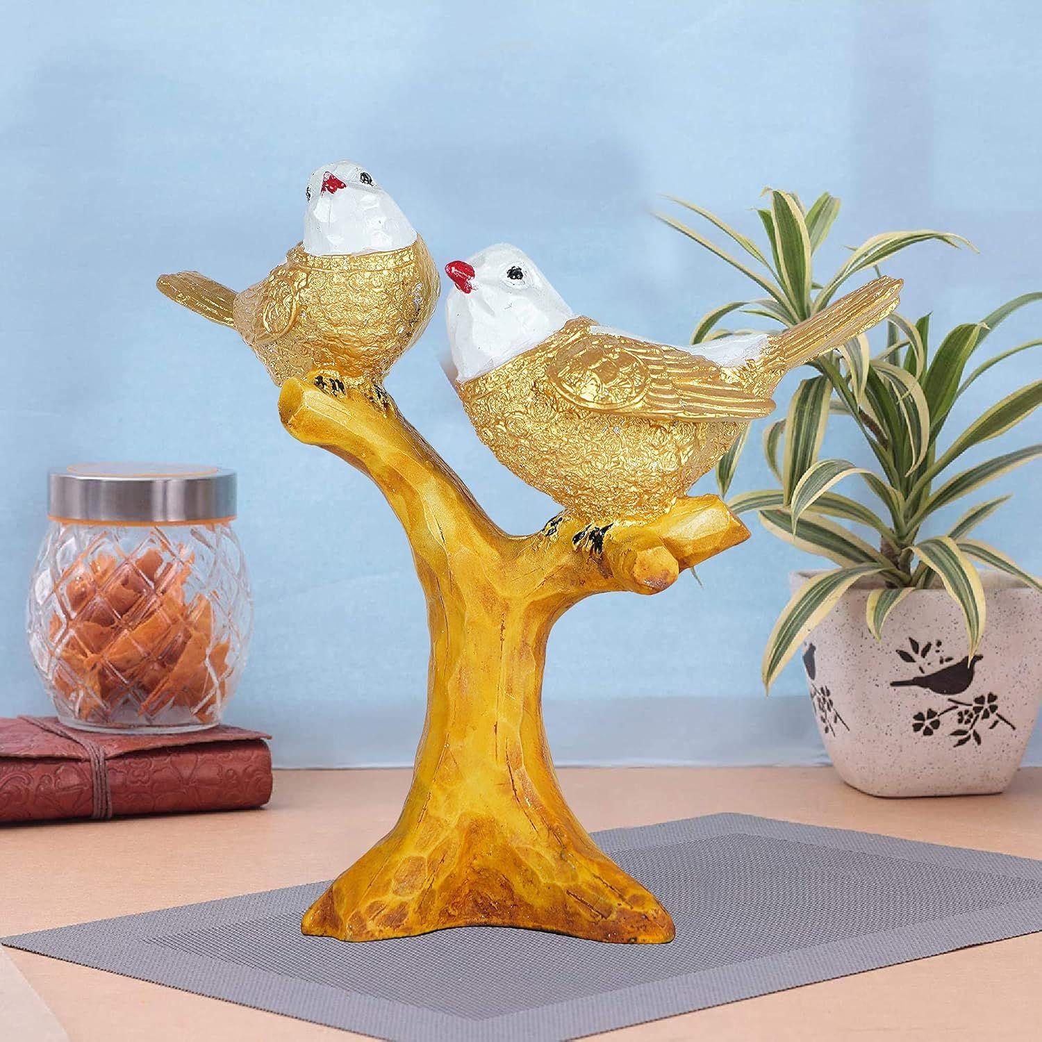 2 Birds Sitting On Tree Branch Figurine Home Decoration Showpiece Chidiya Statue for Home Decor Item Sparrow Pair Showpiece
2 Birds Sitting On Tree Branch Figurine Home Decoration Showpiece Chidiya Statue for Home Decor Item Sparrow Pair Showpiece