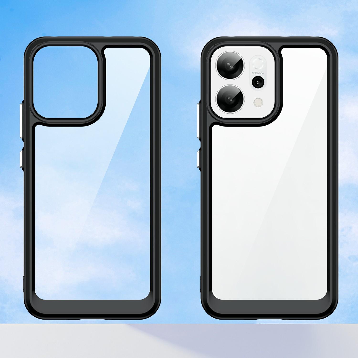 For Oppo Reno14 5G (Global)/14F 5G Case TPU+Acrylic Protective Clear Phone Cover Black
For Oppo Reno14 5G (Global)/14F 5G Case TPU+Acrylic Protective Clear Phone Cover Black