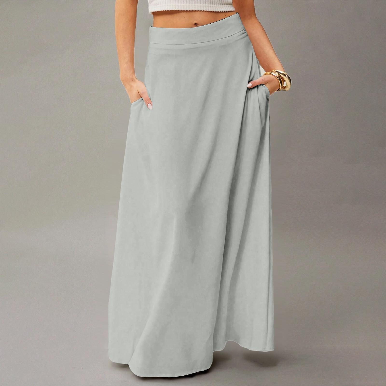 Женское струящееся платье макси, обычная повседневная летняя юбка в стиле бохо XL серебряный
Женское струящееся платье макси, обычная повседневная летняя юбка в стиле бохо XL серебряный