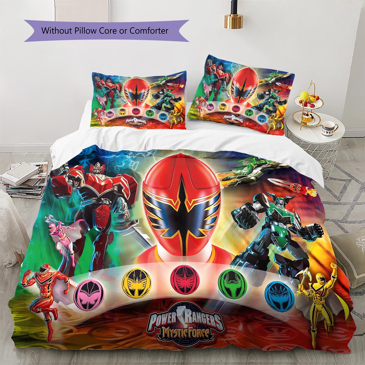 Power Rangers Pattern Bedding Quilt Set Quilt Cover Pillowcase Home Decoration Gift (1 * duvet cover + 2 * pillowcase, without core) 135x200cm
Power Rangers Pattern Bedding Quilt Set Quilt Cover Pillowcase Home Decoration Gift (1 * duvet cover + 2 * pillowcase, without core) 135x200cm