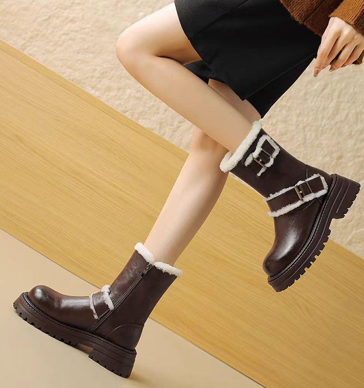 2024 High Quality Double Buckle Women s Ankle Boots Winter New Thick Bottom Snow Boots Female Plus Cotton Shoes for Woman 40 коричневый
2024 High Quality Double Buckle Women s Ankle Boots Winter New Thick Bottom Snow Boots Female Plus Cotton Shoes for Woman 40 коричневый