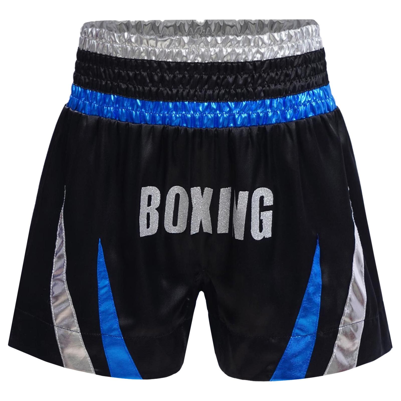 Boys Shiny Letter Print Boxer Shorts Color Block Metallic Patchwork Side Split Satin Shorts for Boxing Training 5-6 Years синий/серебряный
Boys Shiny Letter Print Boxer Shorts Color Block Metallic Patchwork Side Split Satin Shorts for Boxing Training 5-6 Years синий/серебряный