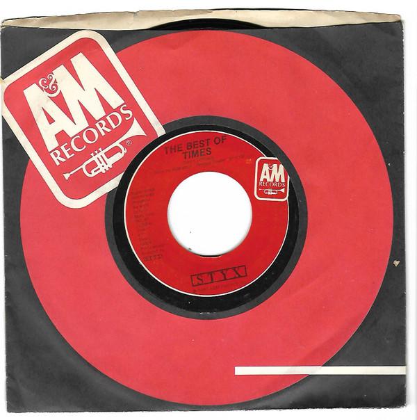 7inch Record STYX - Lights / The Best Of Times 2300S A&M Records 1980 US Rock Used
7inch Record STYX - Lights / The Best Of Times 2300S A&M Records 1980 US Rock Used