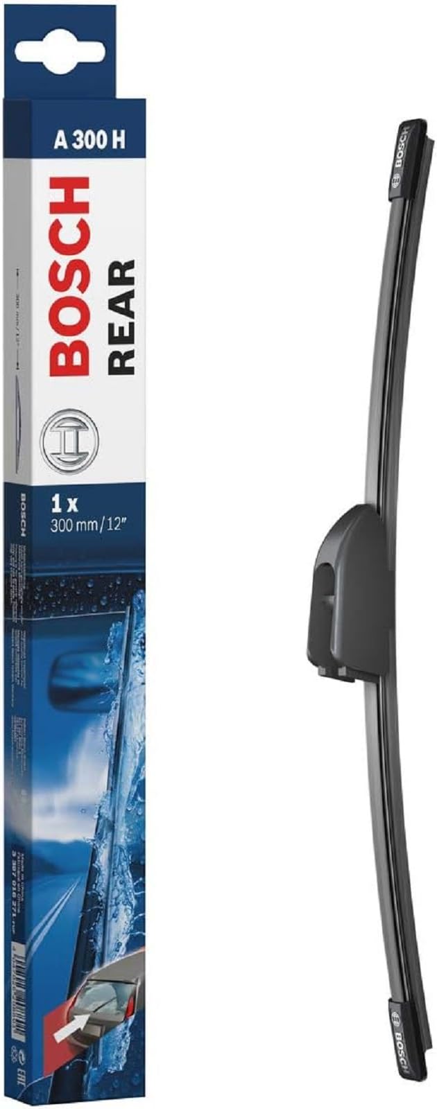 BOSCH Imported Car Flat Wiper Blade Aero Twin Rear 300mm A300H 
BOSCH Imported Car Flat Wiper Blade Aero Twin Rear 300mm A300H