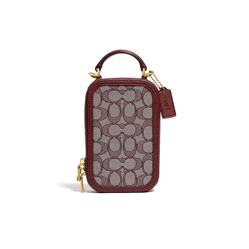 COACH Alie classic logo jacquard cowhide patchwork mobile phone bag camera bag portable crossbody shoulder bag mini women s red червоний
COACH Alie classic logo jacquard cowhide patchwork mobile phone bag camera bag portable crossbody shoulder bag mini women s red червоний