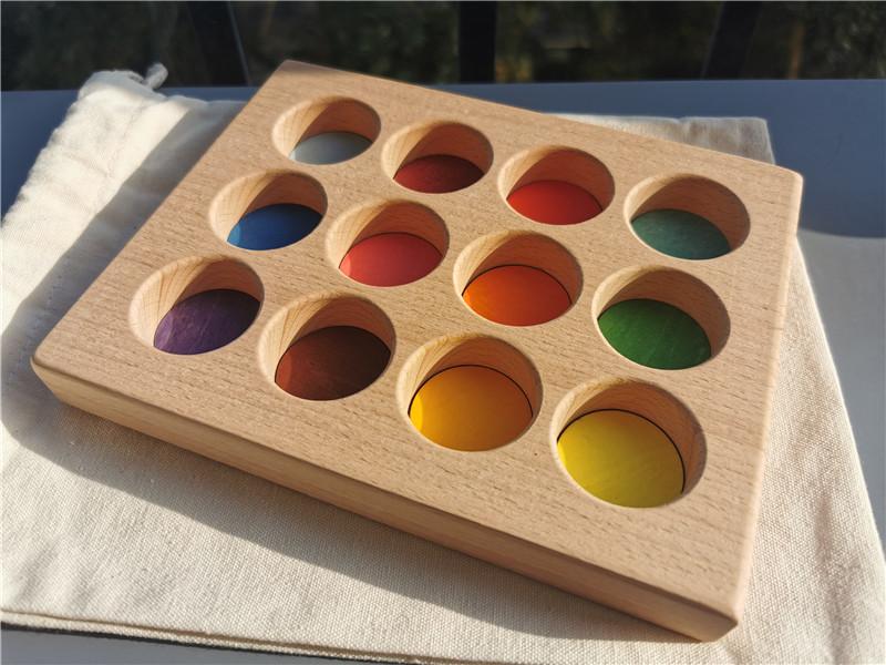 Kids Wooden Toys Color Sorting Wood Balls Rainbow & Pastel Sphere with Tray Unpaint Cup Montessori Peg Dolls and Rings
Kids Wooden Toys Color Sorting Wood Balls Rainbow & Pastel Sphere with Tray Unpaint Cup Montessori Peg Dolls and Rings