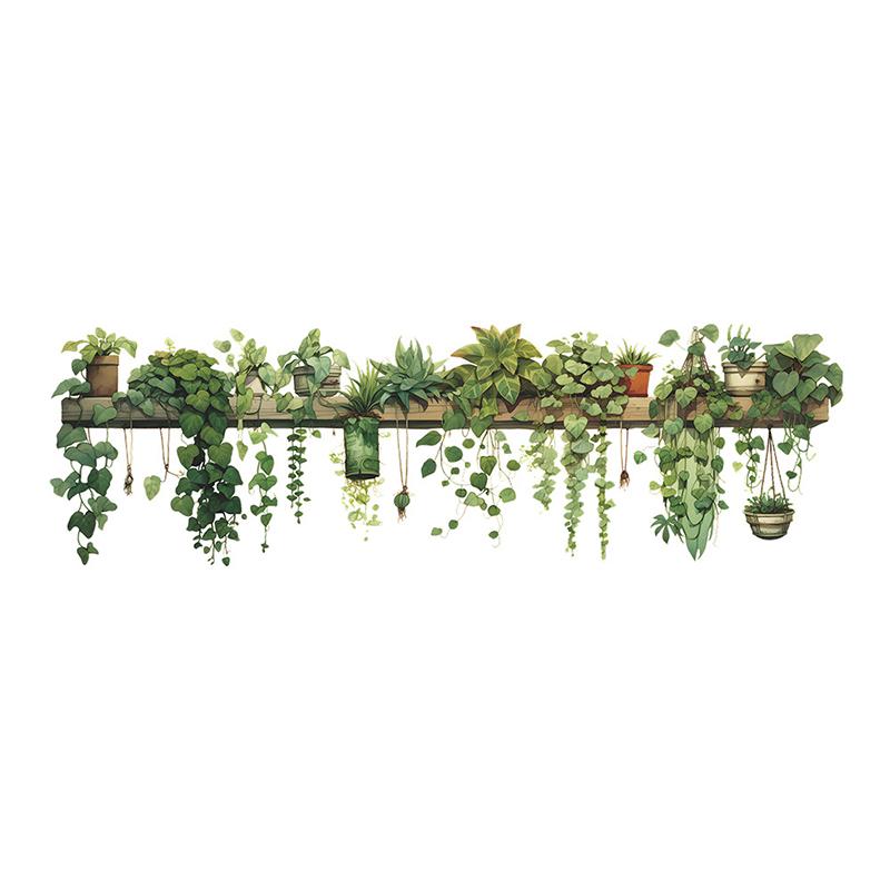 1pcs New Green Plants Green Leaves Hanging Basket Wallpaper Bedroom Living Room Wall Beautify Decorative PVC Wall Stickers
1pcs New Green Plants Green Leaves Hanging Basket Wallpaper Bedroom Living Room Wall Beautify Decorative PVC Wall Stickers