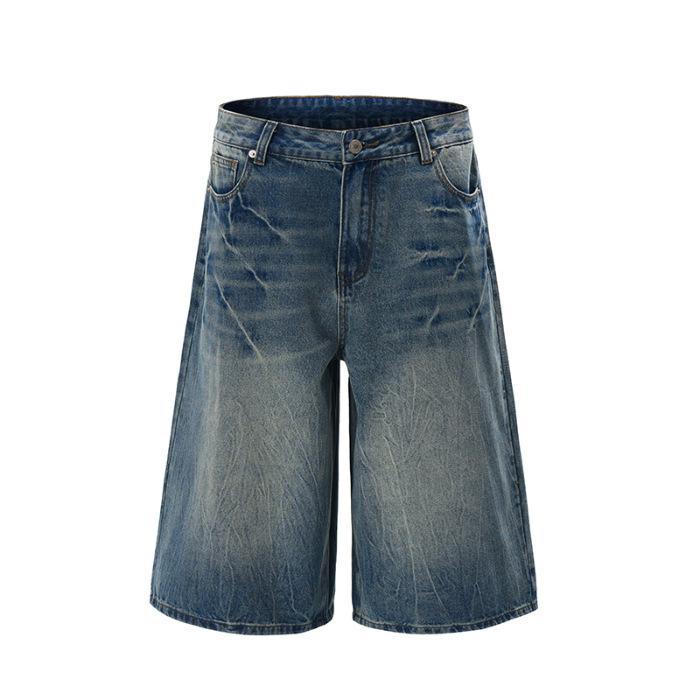 Summer American Lightning Crack Denim Cropped Pants Men s Straight Loose Wide Leg Shorts 2XL
Summer American Lightning Crack Denim Cropped Pants Men s Straight Loose Wide Leg Shorts 2XL